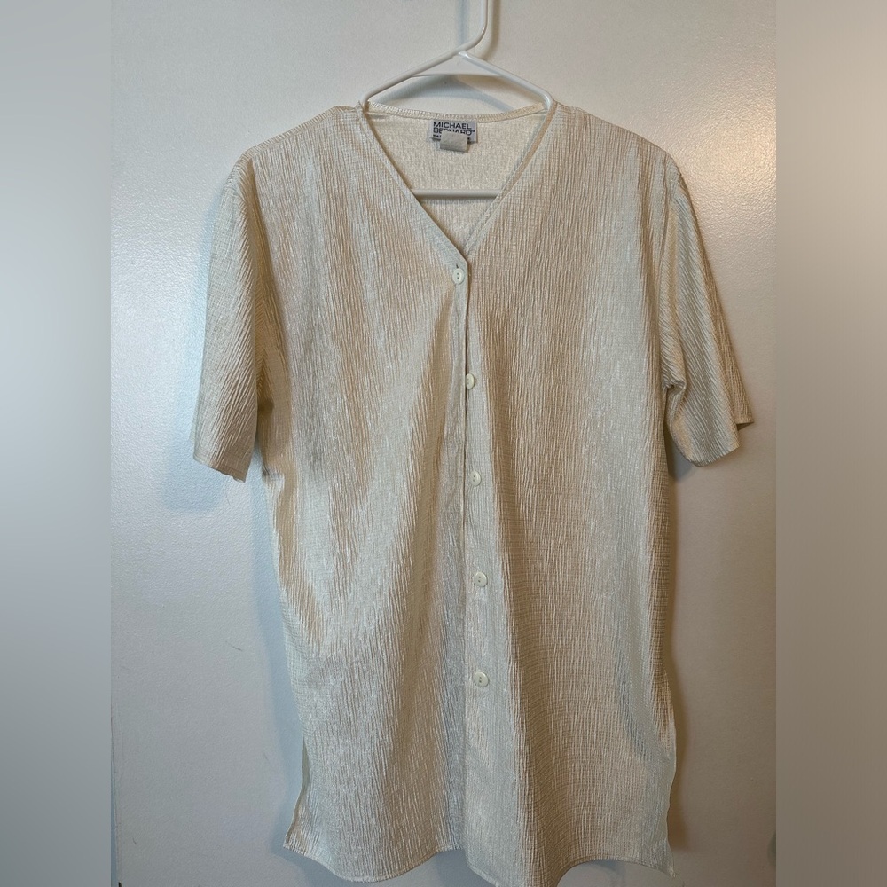 Vintage Button Down T-shirt - Picture 1 of 3